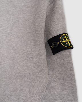 Stone Island Дитячий сірий утеплений світшот з логотипом K2S166100001S0M206