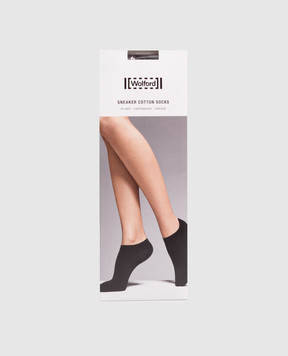 Wolford Черные укороченные носки 80 den 45018