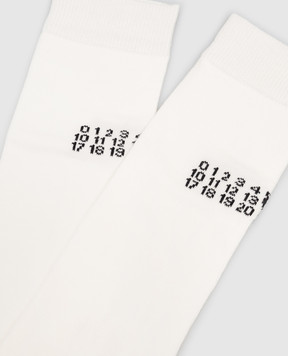 Maison Margiela MM6 Дитячі гольфи кольору айворі M61118MM045