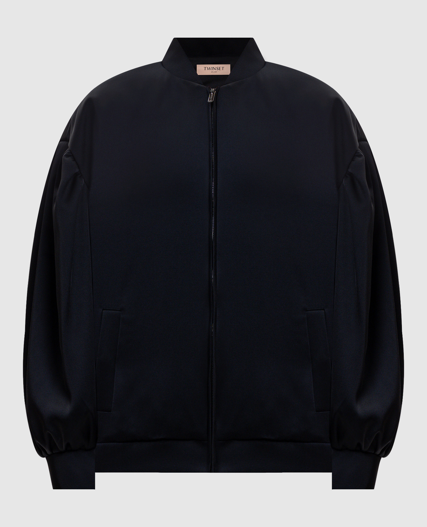 

Черный бомбер с логотипом, Бомберы