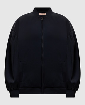 Twinset Чорний бомбер з логотипом 261TP2750