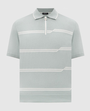 Stefano Ricci Зеленое поло в полоску K616435P31F26105