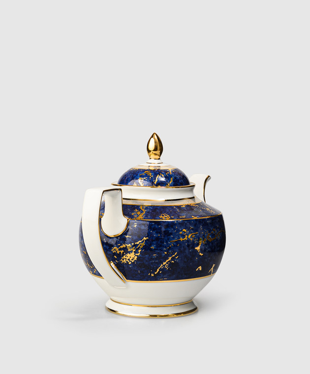 Stefano Ricci Синий фарфоровый чайник OCT001LAPIS2 изображение 2