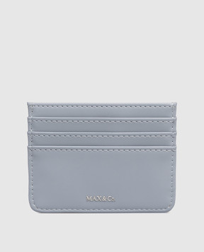 Max & Co Голубой картхолдер с надписью MCLBACIO