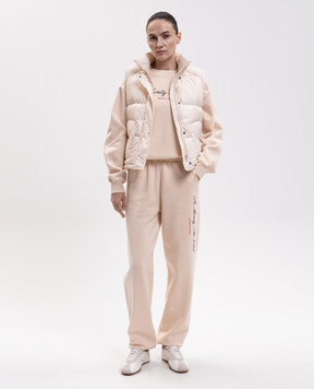 Sporty & Rich Бежевые джоггеры с принтом PA08782000CR01