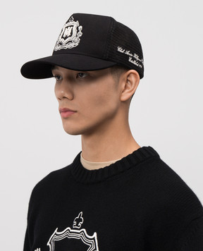 AMIRI Черная кепка MA CREST AMHATR1037