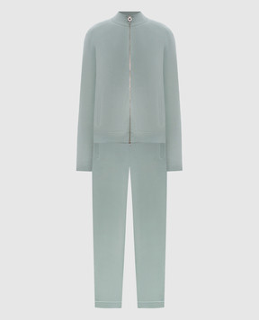 Stefano Ricci Зеленый спортивный костюм из кашемира с эмблемой W505023R31W26102P3D