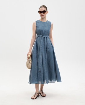 Max Mara Синее платье QUILE из рамы SMMAQUILE