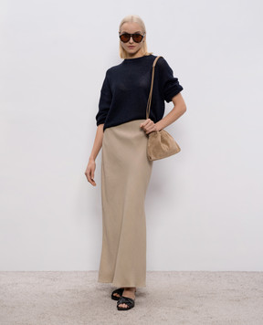 Brunello Cucinelli Синій джемпер з люрексом MST263300