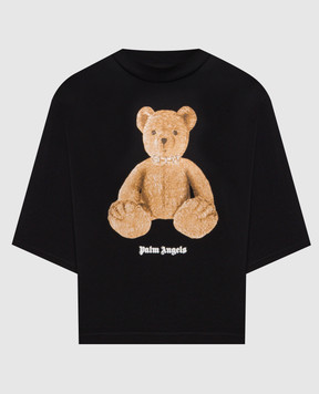 Palm Angels Чорна футболка Bear PWAA079S26JER006