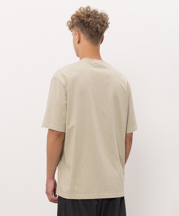 Stone Island Футболка цвета хаки с принтом логотипа L2S152100028S0500 изображение 4