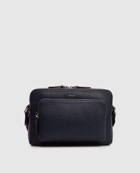 Bally Синяя кожаная сумка Capitol MAC06IVT710