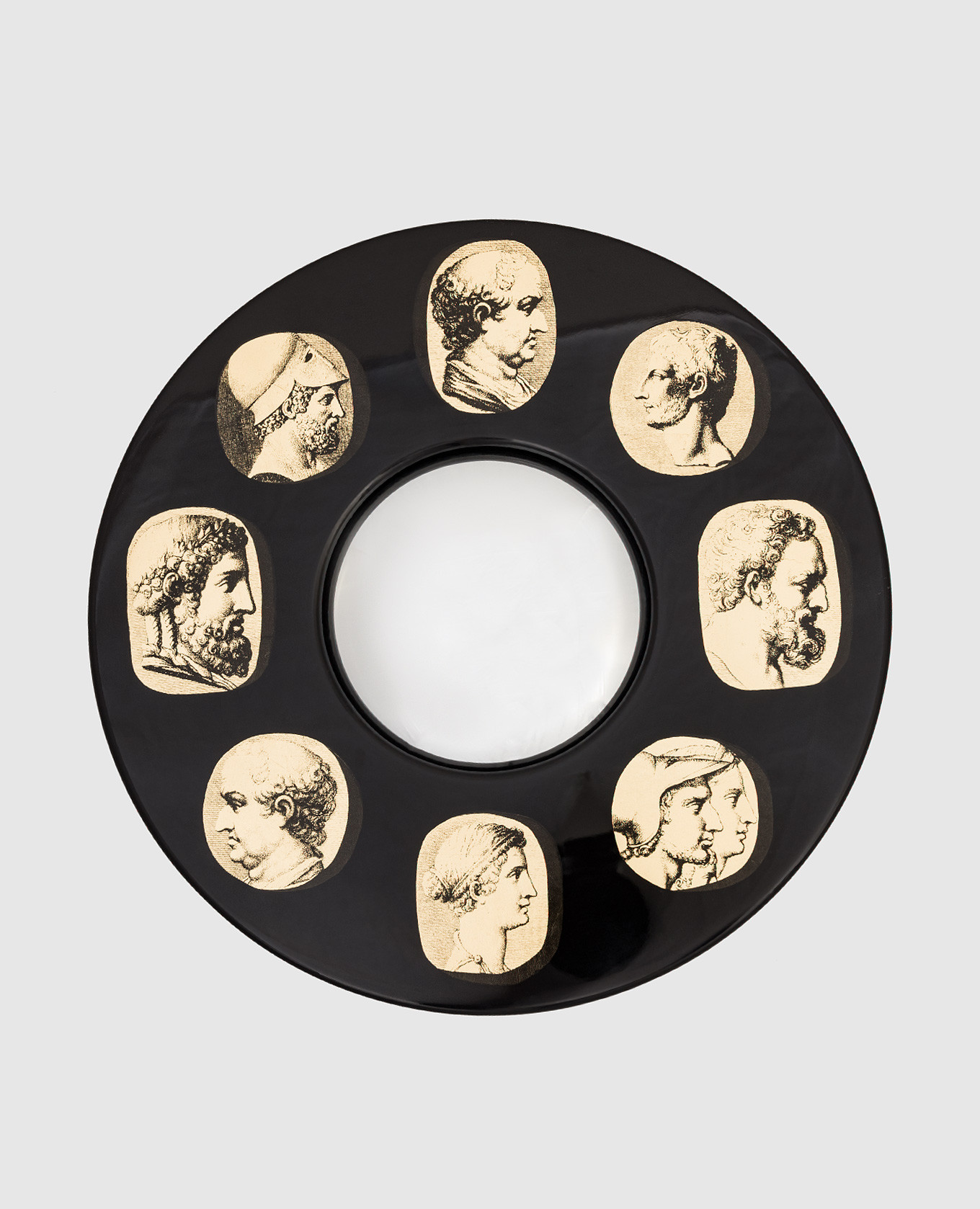 

Черное настенное зеркало Cameei, Черный, Декор