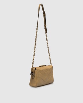 Valentino Бежева шкіряна сумка Panthea з кристалами Swarovski 8W2B0S99UYF