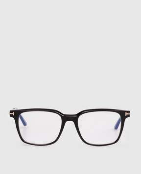 Tom Ford Черная оправа для очков с монограммой FT6124B