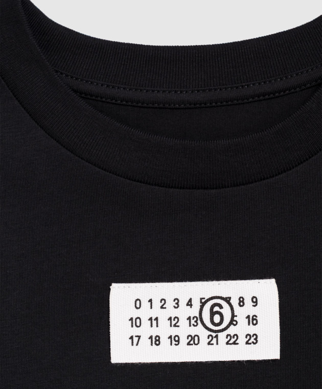 Maison Margiela MM6 Дитячий чорний лонгслів M61164MM04I зображення 3
