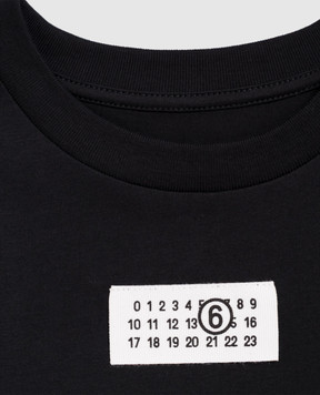 Maison Margiela MM6 Дитячий чорний лонгслів M61164MM04I