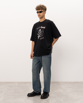 Vetements Черная футболка с принтом MH27TR242B