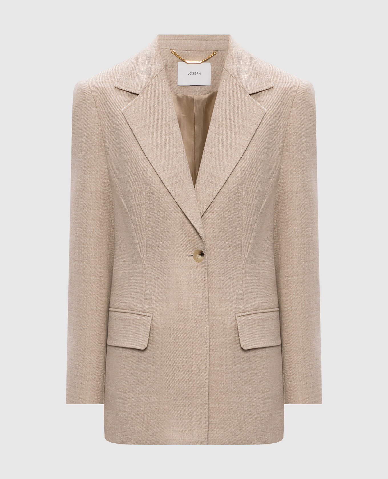 Бежевый жакет Fallon из шерсти