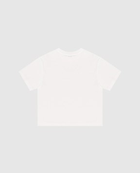 Dolce&Gabbana Дитяча біла футболка з принтом монограми L5JTNLG7PVF812+