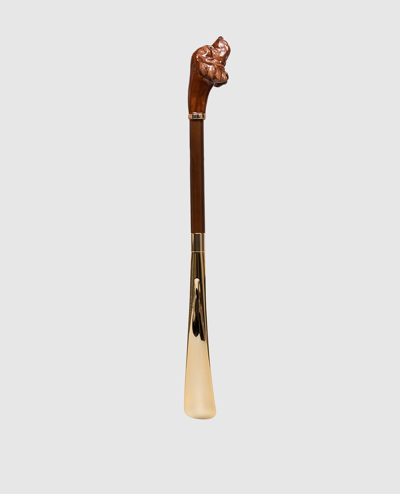 Коричневый рожок для обуви Cocker