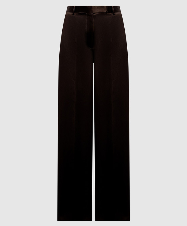 Tom Ford Коричневые брюки из шелка PAW726FAX1868