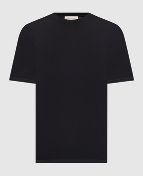 Cashmere&Whiskey Черная футболка с принтом логотипа TSHIRT