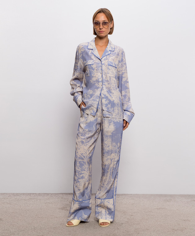 Off-White Брюки в стиле пижамы City Nature 2FH00558B изображение 2