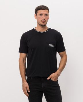 Dolce&Gabbana Черная футболка с нашивкой G8RA2ZG7Q2P