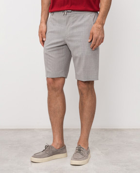 Stefano Ricci Сірі шорти з вовни M1T6100331W0012U