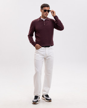 Canali Бордове поло з вовни MK02481C0017