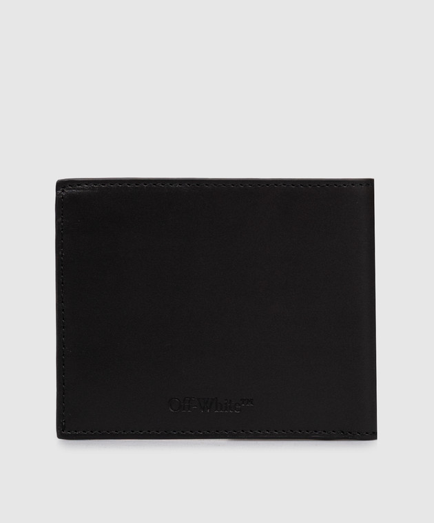 Off-White Черный кожаный портмоне OMNC094S26LEA001 изображение 2