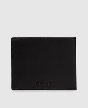 Off-White Черный кожаный портмоне OMNC094S26LEA001