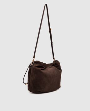 Gianni Chiarini Коричнева замшева сумка Morgana BS12260CMPL