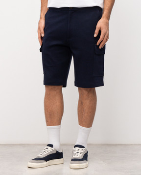 Brunello Cucinelli Сині шорти карго MM8313222G