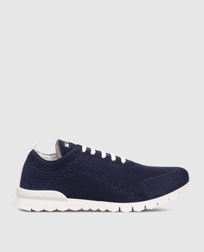 Kiton Сині кросівки з вишивкою логотипа USSFITSN00809