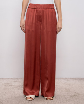 Peserico Терракотовые штаны прямого кроя A0412406638