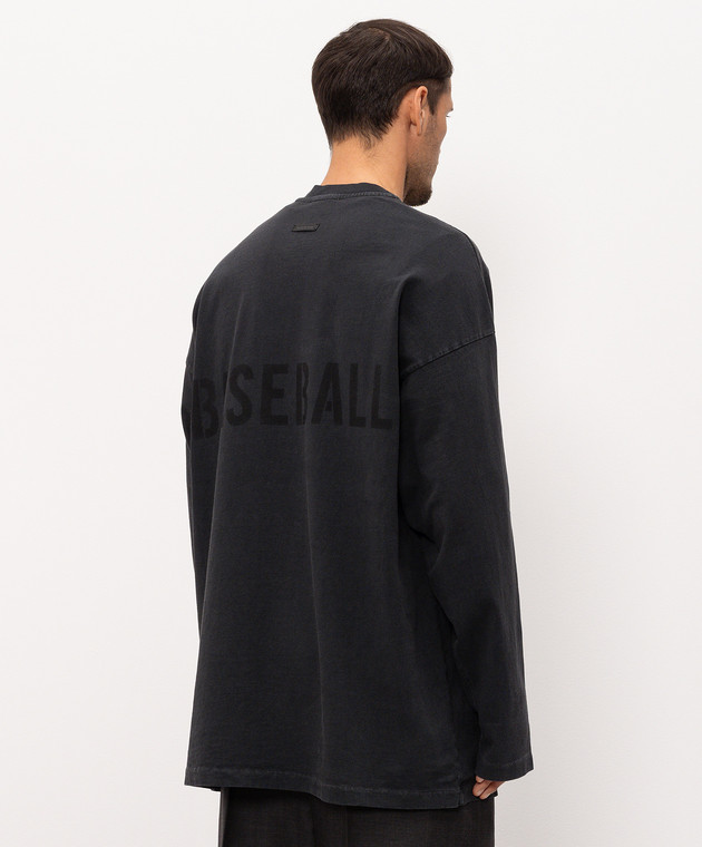 Fear of God Черный лонгслив с принтом FG9M109956HWJ изображение 4