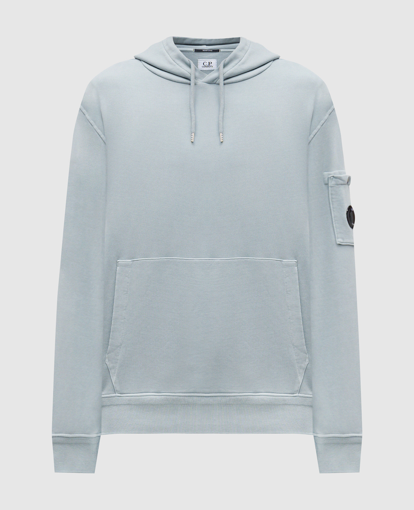 

Голубой худи с патчем логотипа, Худи