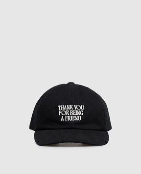 Ami Paris Черная кепка с вышивкой надписи UCP283AW0041w