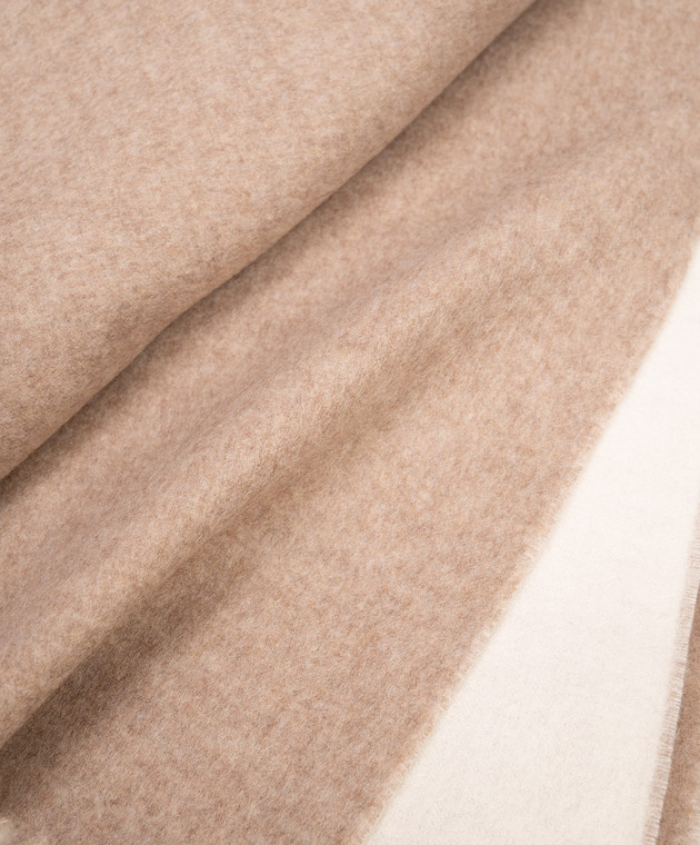 Brunello Cucinelli Двухсторонний плед из кашемира и шелка MPAG90252L изображение 2