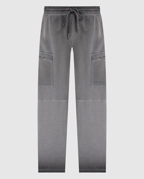 Off-White Сірі спортивні штани з логотипом 44MCH059F5F003
