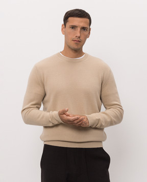 Brett Johnson Бежевий светр з кашеміру FW26K26LPCHSEL