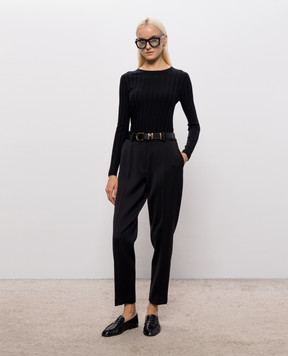 Allude Черный джемпер из шерсти 26564021