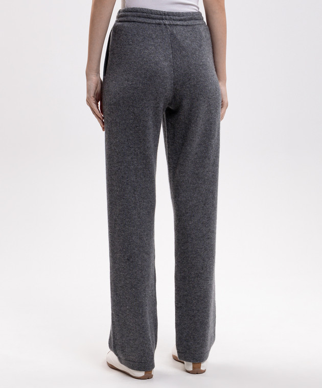 Sporty & Rich Серые брюки из кашемира и шерсти PA02782327GY34 изображение 4