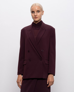 Twinset Бордовый двубортный жакет 262TF2010