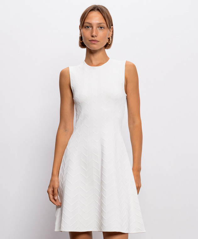 Herve Leger Белое платье Bryn 46DZZ8575954 изображение 3