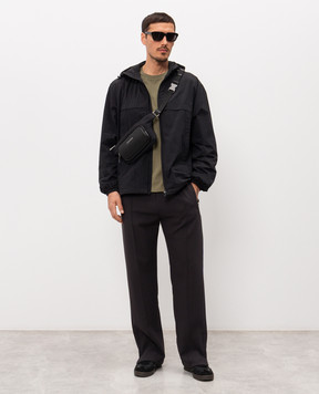 Trussardi Футболка кольору хакі з принтом G0298100128NMTS12J02