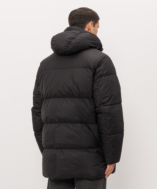 C.P. Company Черный пуховик с патчем логотипа MOW217A110655G изображение 4