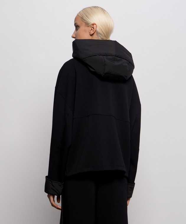 Twinset Черная спортивная куртка 262LI2LAA изображение 4